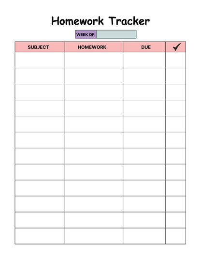 School Planner for Kids