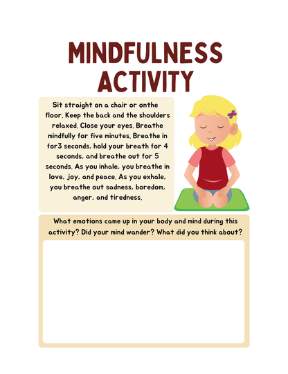 Mindfulness Journal for Kids