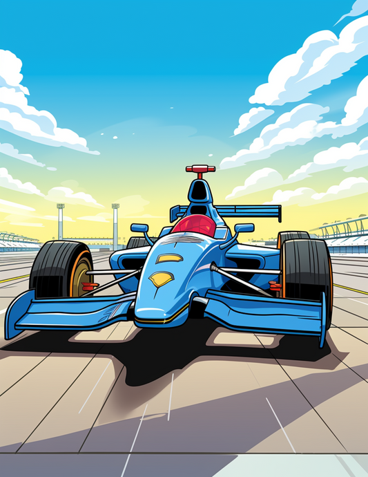 Racing Car Coloring Book for Kids – 90+ Pages of Fast and Fun Designs