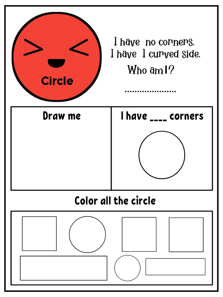 Shapes Worksheets | Printable Geometry Activities for Kids