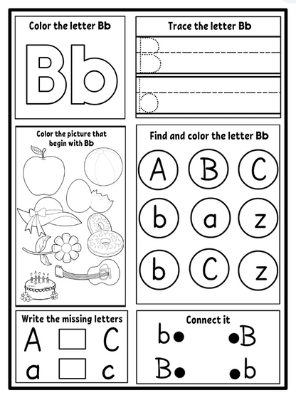 Alphabet Activities Worksheets A–Z