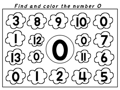 Number Activities – Find the Numbers 0–20 | Fun Printable Worksheets for Kids