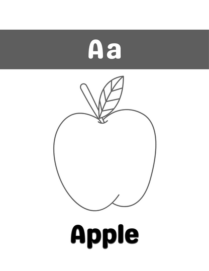 Fun Alphabet Coloring Book for Kids – Learn Letters A to Z with 26+ Engaging Pages