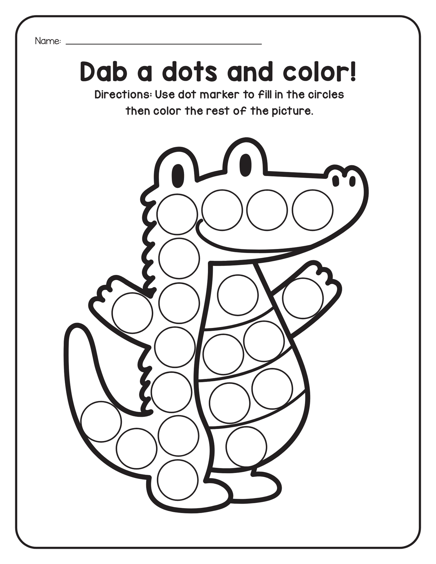 A–Z Animals Dot Marker Worksheets