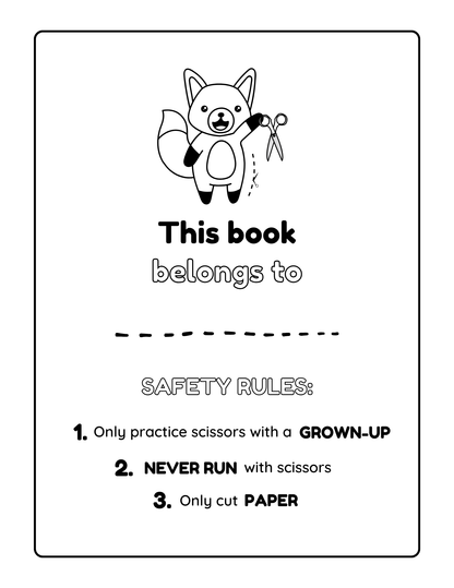 Scissor Skills Activity Book