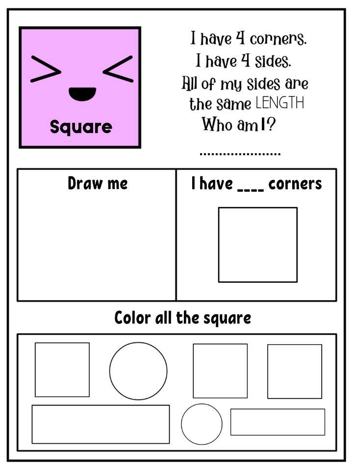 Shapes Worksheets | Printable Geometry Activities for Kids