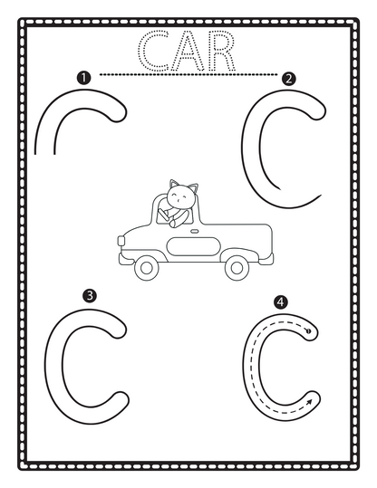 Letter Drawing Practice Book