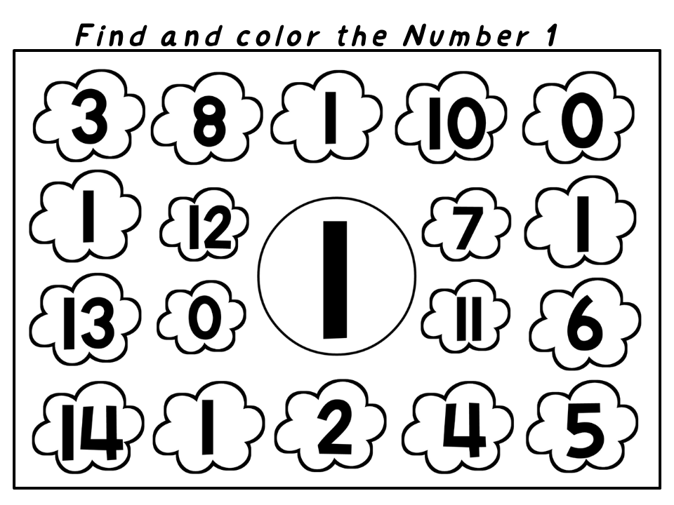 Number Activities – Find the Numbers 0–20 | Fun Printable Worksheets for Kids
