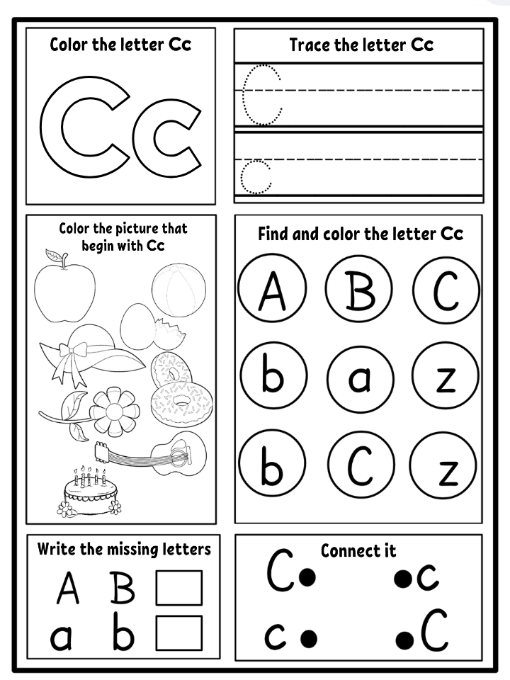 Alphabet Activities Worksheets A–Z