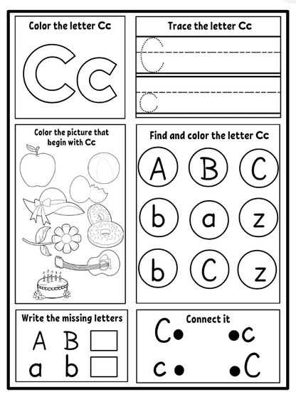 Alphabet Activities Worksheets A–Z