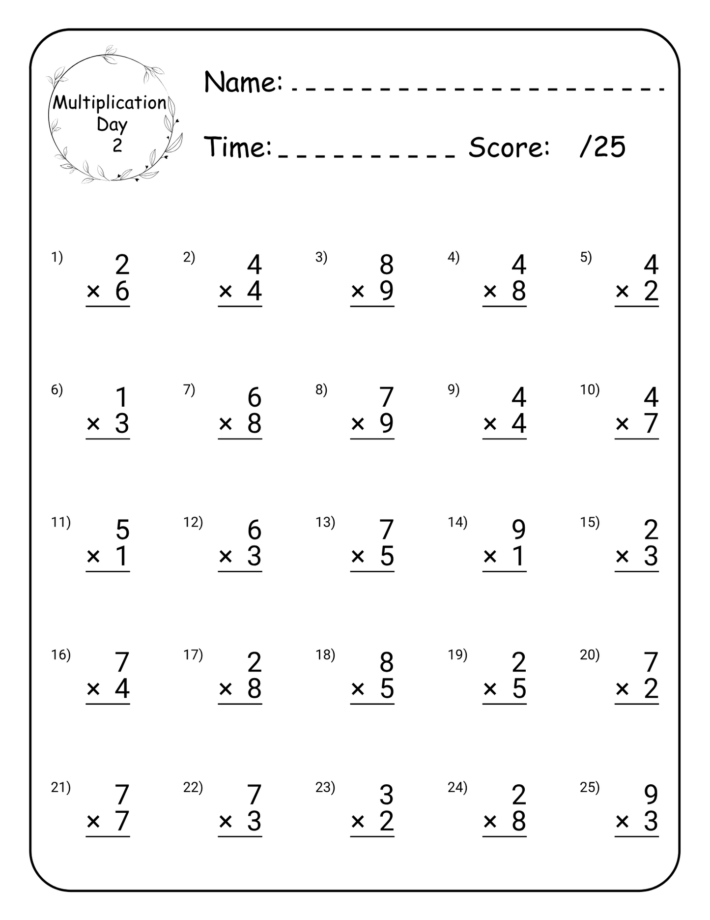 Multiplication Math Workbook for Kids – 90+ Pages of Practice Drills