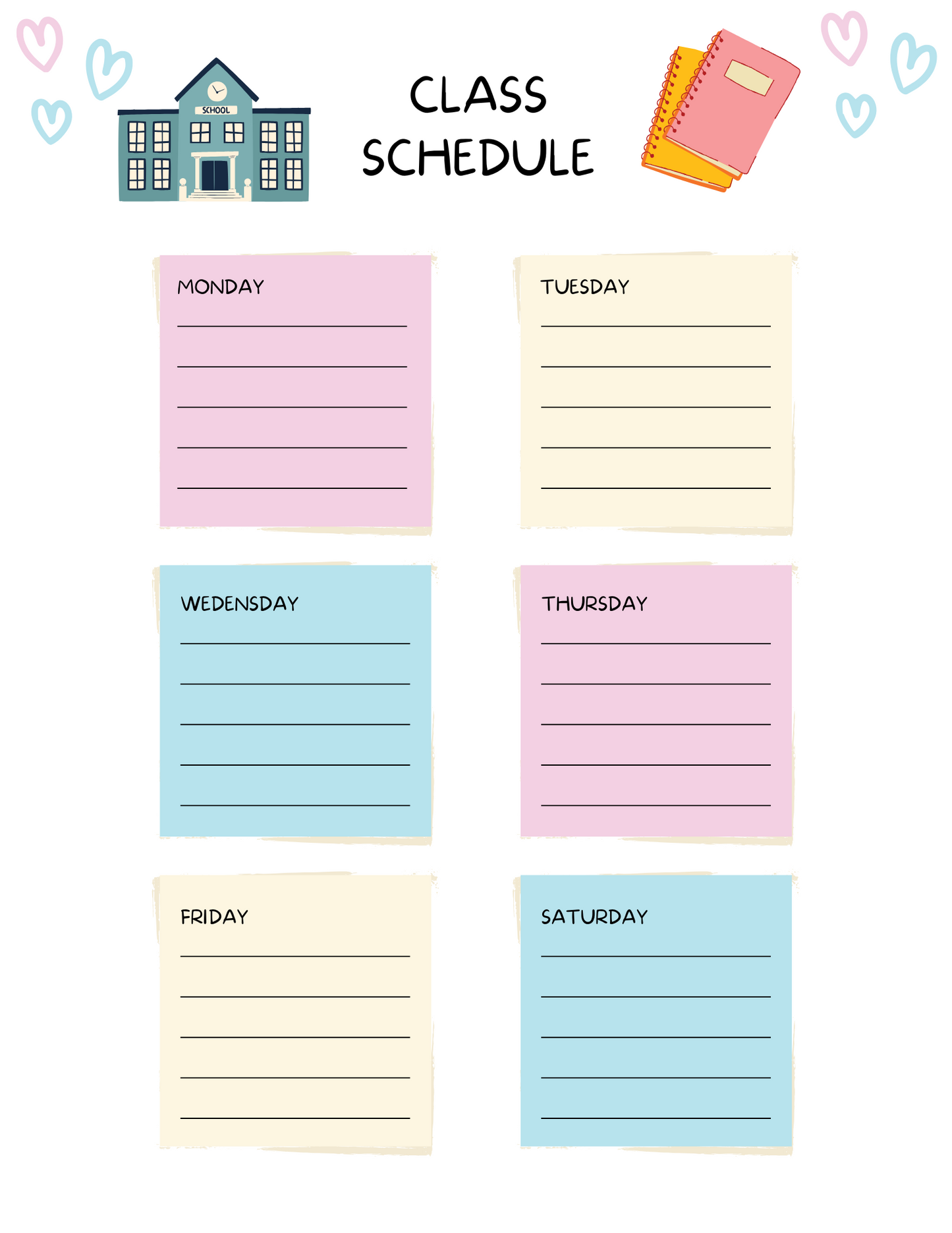 All in One Planner for Kids – Printable & Editable in Canva