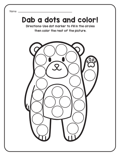 A–Z Animals Dot Marker Worksheets