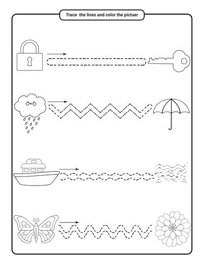 Pencil Control Workbook for Kids