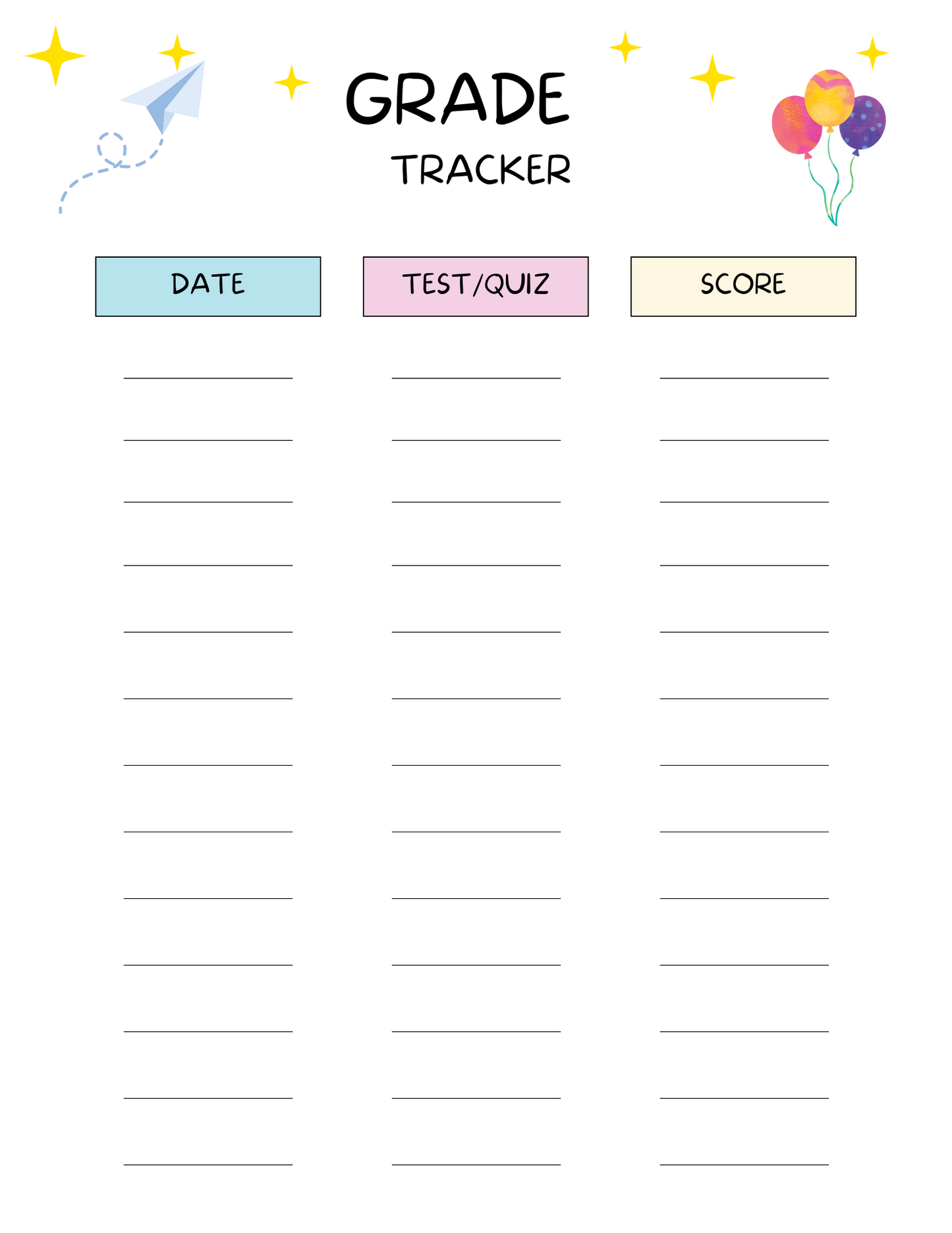 All in One Planner for Kids – Printable & Editable in Canva