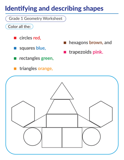 2D Shapes Worksheets