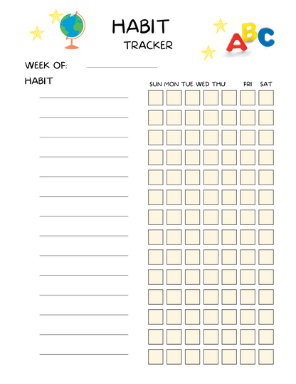 All in One Planner for Kids – Printable & Editable in Canva