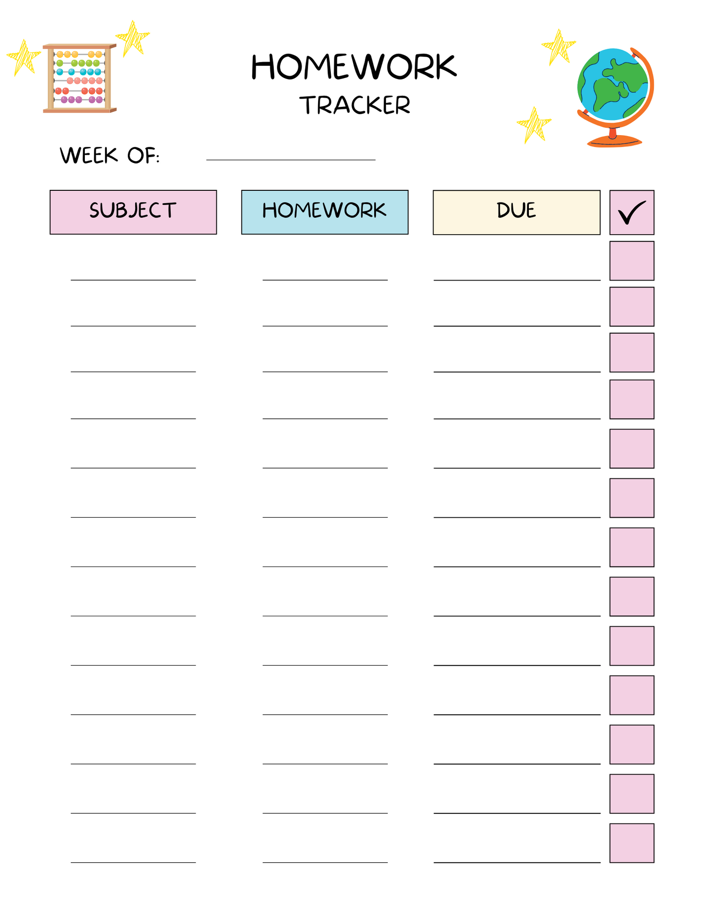 All in One Planner for Kids – Printable & Editable in Canva
