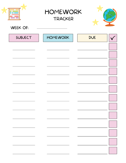 All in One Planner for Kids – Printable & Editable in Canva