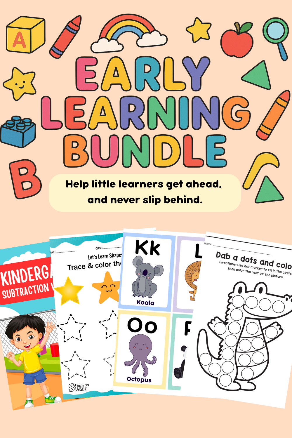 Early Learning Bundle – Printable Activities for Preschool & Kindergarten