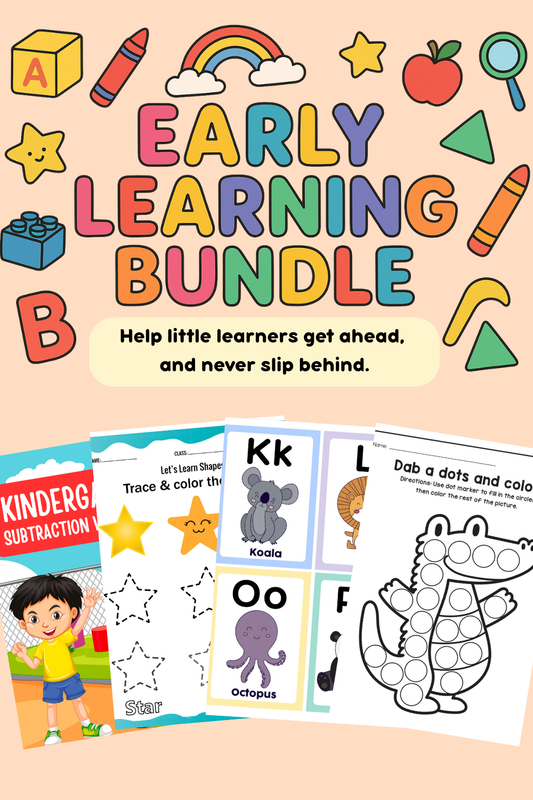 Early Learning Bundle – Printable Activities for Preschool & Kindergarten