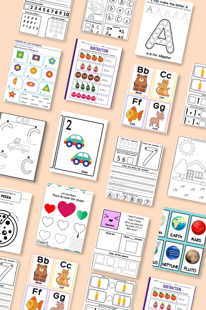 Early Learning Bundle – Printable Activities for Preschool & Kindergarten