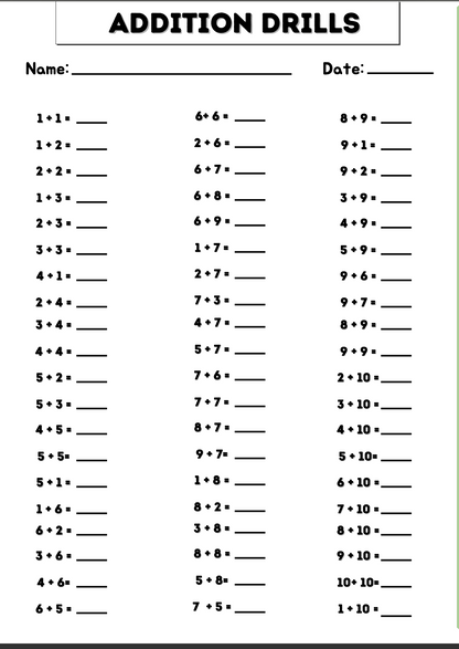 Math Activity Worksheets for Kids Ages 2–5 – 20+ Pages of Fun Practice