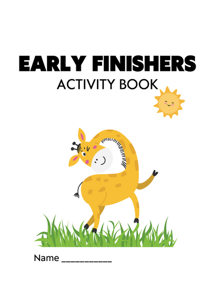 Early Finishers Activity Book – 30+ Pages of Fun Games & Worksheets