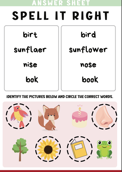 Spell It Right Worksheets – 30+ Fun Exercises to Improve Spelling Skills
